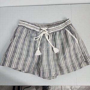 Anthropologie Elevenses Shorts Size XS Gray Cotton Womens Pull On